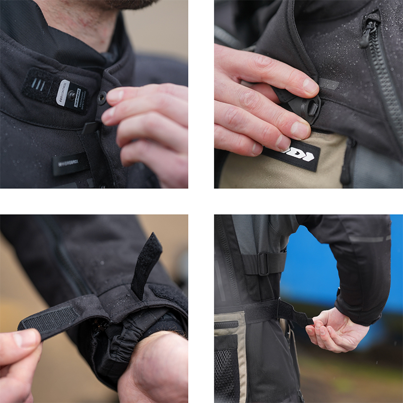 Spidi Hard Track 3 jacket adjuster detail
